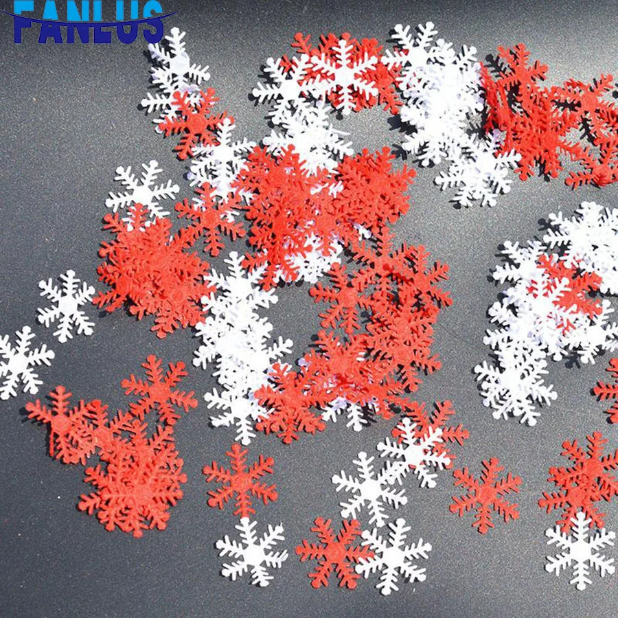 Красные вечерние украшения в виде снежинок С Рождеством и