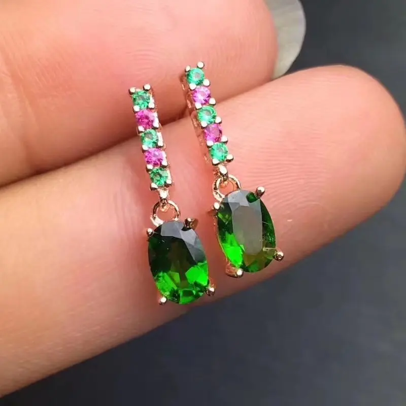 Женские серьги-подвески из серебра 925 пробы 4 Х6 | Украшения и аксессуары