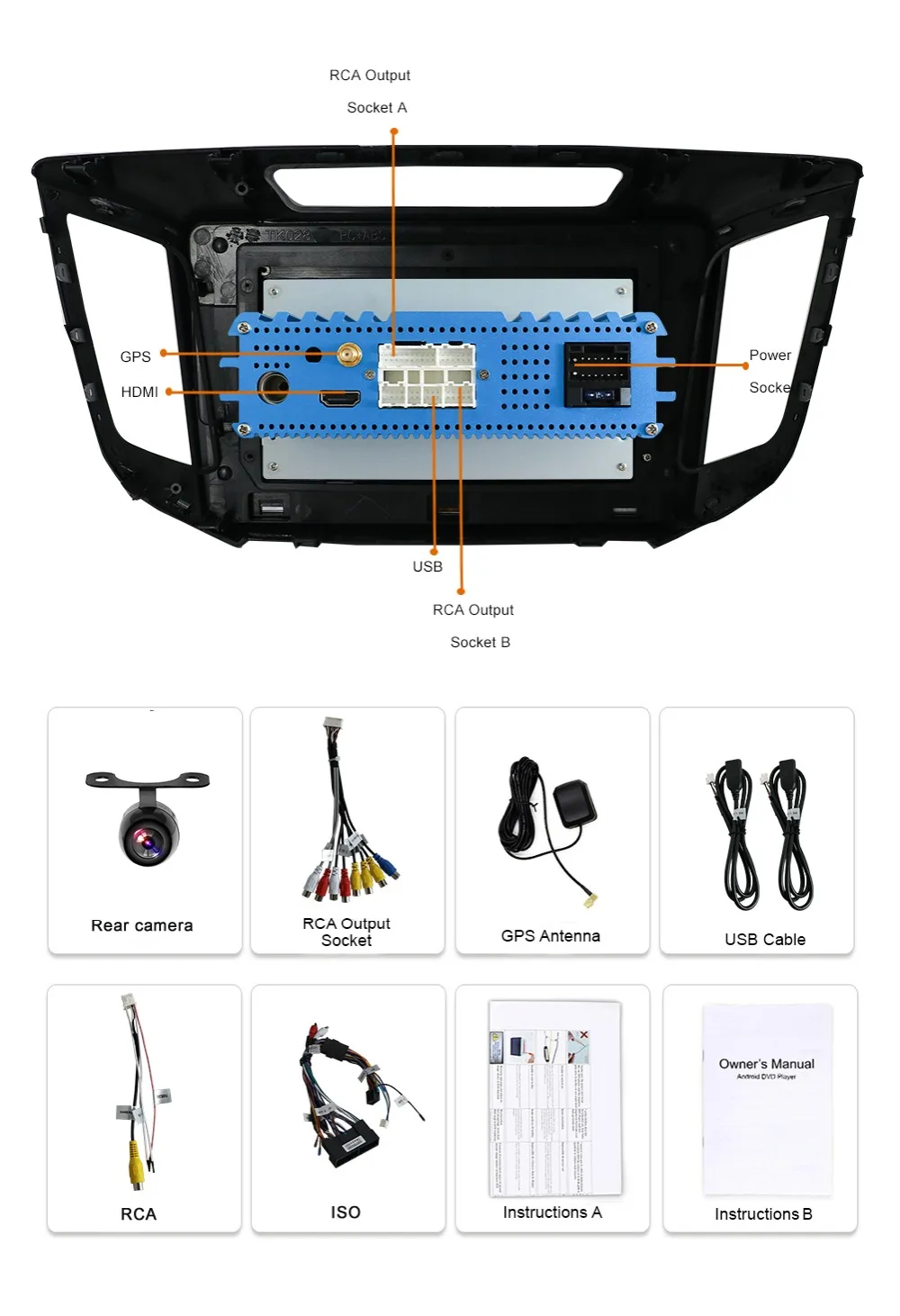 Bosion android 9,0 2 din автомобильный dvd gps плеер для hyundai IX25 Creta автомобильный gps навигация радио мультимедиа Кассетный плеер рекордер