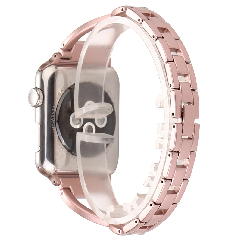 BUMVOR бренд Нержавеющая сталь ремешок для наручных часов Apple Watch версии 5/4/3/2/1 38 мм 42