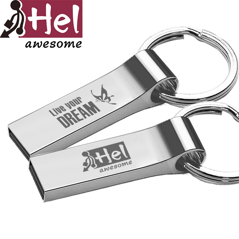 Мечта USB Flash Drive Моды Брелок Флешки Персонализированные Мемори Стик 4/32 Г Pen Металла