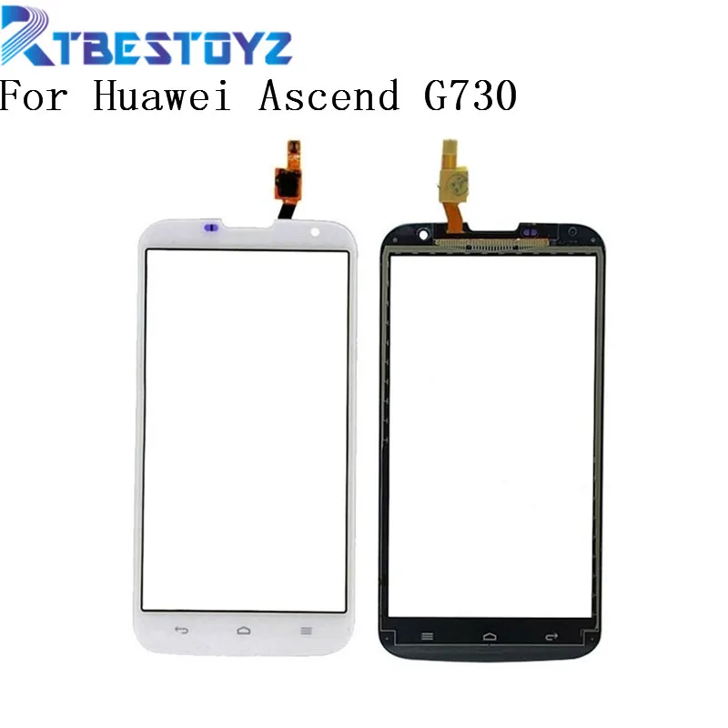 

RTBESTOYZ для Huawei Ascend G730 G 730 сенсорный экран Переднее стекло дигитайзер панель объектив сенсорный экран