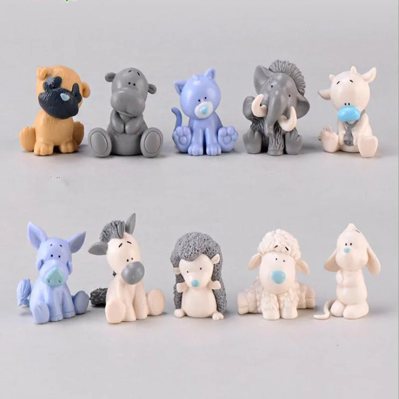 Микро пейзаж DIY смолы маленькая мебель собака котенок Бегемот корова маленький Ослик Ежик овца дом украшения Аксессуары