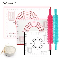 26 designs silicone baking mat nonstick rolling dough mat high quality pastry pad kneading dough tools kitchen accessories