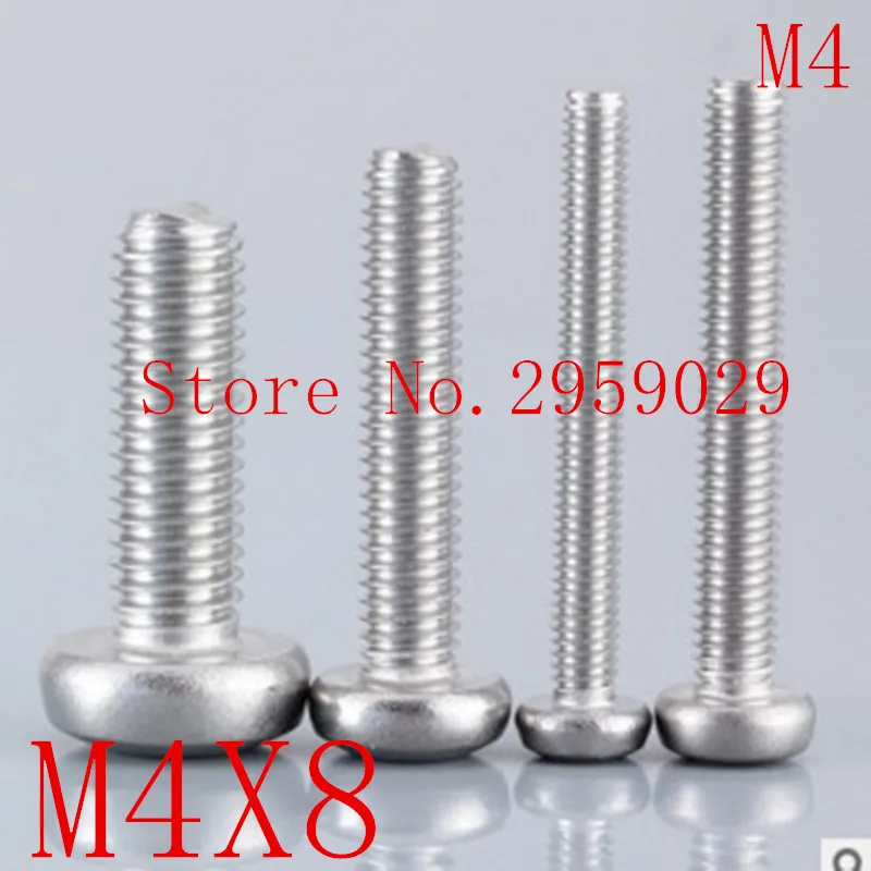 100 шт./лот m4 * 8 x нержавеющая сталь торкс головка винта|pan head machine screw|machine screwsscrew screw |