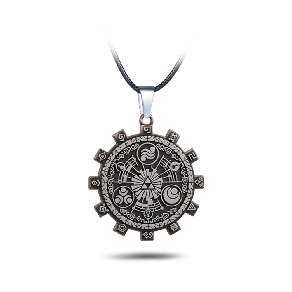 

Game The Legend of Zelda Keychain Gear Totems Pendant Necklace Car Key Chains Key Holder Chaveiro Gift Men Women