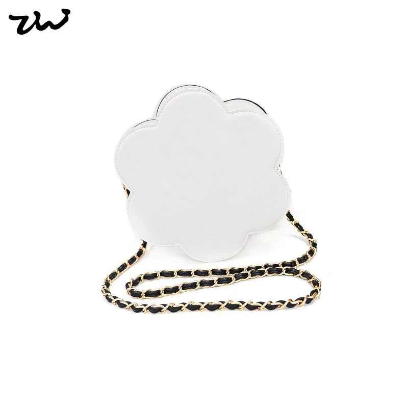 Белый сумка Новая Мода Известных Дизайнеров Большой Цветок Стиль Сумка Для