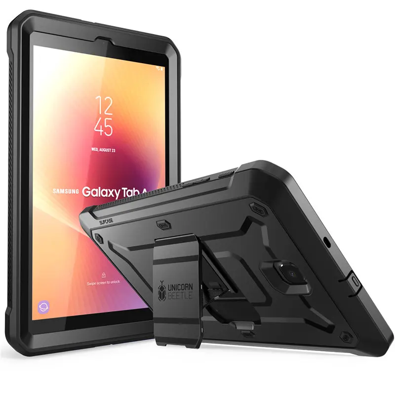 Black SUP чехол для samsung Galaxy Tab A чехол 8," Release UB Pro Чехол со встроенным защитным экраном и подставкой - Цвет: Black
