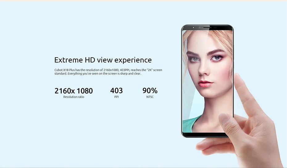 Cubot X18 Plus смартфон с 5 99 дюймовым дисплеем восьмиядерным процессором MT6750T ОЗУ 4 Гб