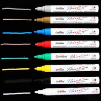 8 colors paint pen graffiti tire repair art accessories paint brush marker pen stationery office school supplies
