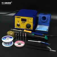 saike 928d soldering station digital display adjustable temperature electric soldering iron 220v 75w