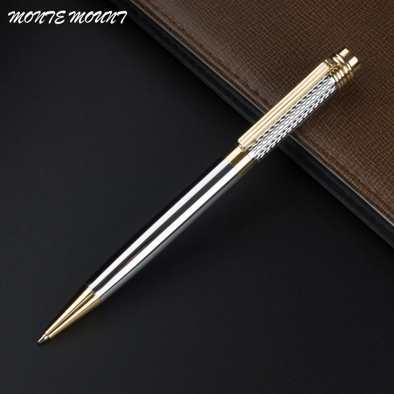 Роскошная шариковая платиновая ручка золотые тонкие школьные шариковые ручки с
