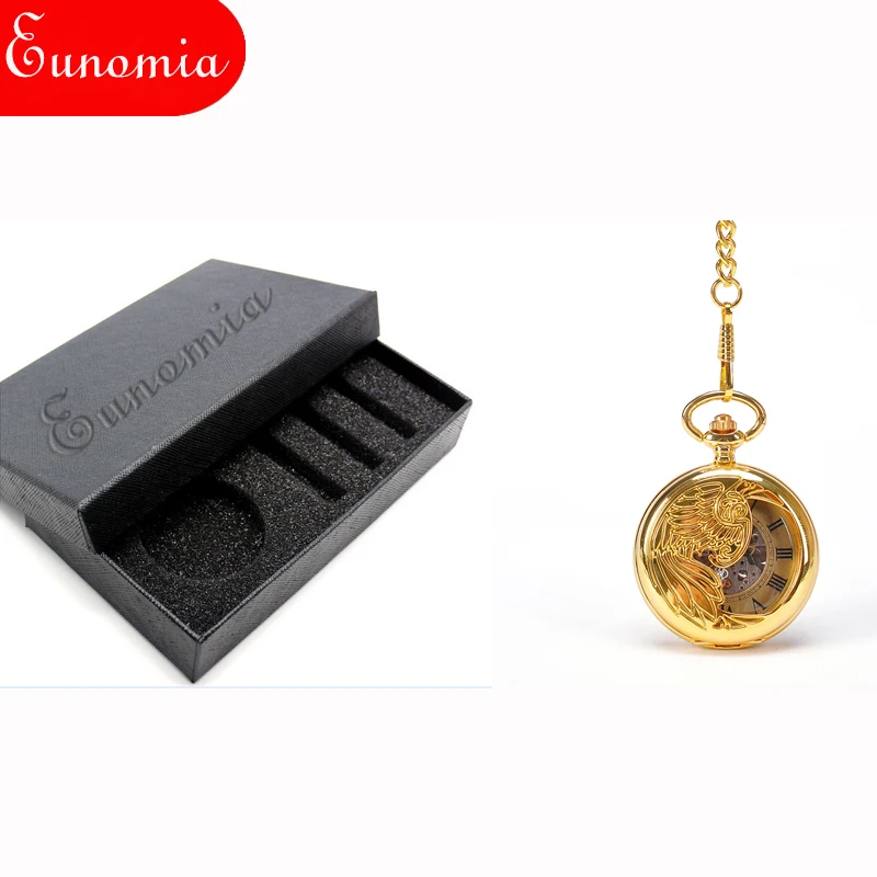 Роскошные карманные часы с подвеской в виде золотого Феникса цепочкой