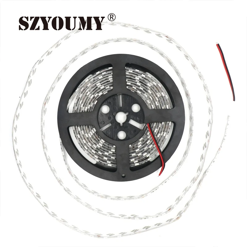 Гибкая светодиодная лента SZYOUMY 12 В постоянного тока 5 м 5050 SMD 60 светодиодов/м