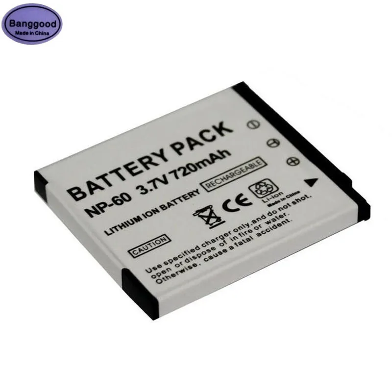 3 7 V 720 мА/ч CNP 60 NP CNP60 NP60 цифровой Камера Батарея пакет для объектива с оптическими