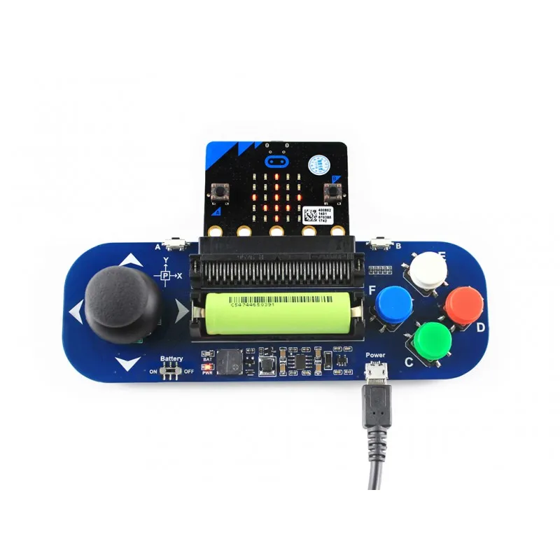 Модуль джойстика и плата кнопок для расширения геймпада Micro:bit джойстик питание