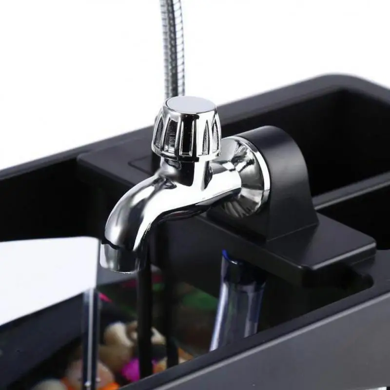 USB мини аквариумный бак для рыбы настольный электронный украшение с водой