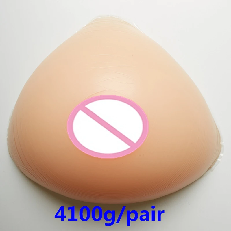 

4100g/pair Realistic Silicone Breast Form False Breast Crossdresser Drag Queen Shemale Transgender Artificial Boobs