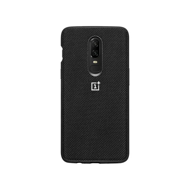 nylon bumper Чехол для oneplus 6 T,, официальный защитный чехол, силиконовый нейлоновый чехол Karbon, кожаный чехол-книжка one plus 6 - Цвет: nylon bumper