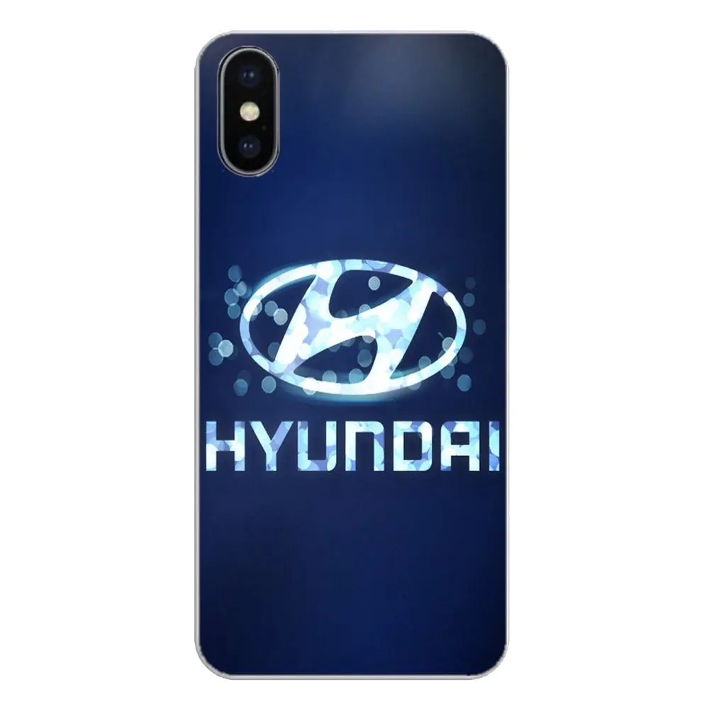 Силиконовый чехол для телефона Apple iPhone 4 4S 5 5S 5C SE 6 6S 7 8 X XR XS Plus MAX Hyundai с логотипом
