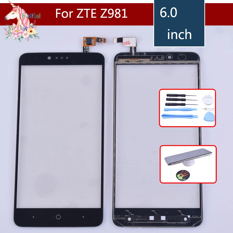 

Original Touch Screen Digitizer For ZTE ZMax Pro Z981 Touch Panel Touchscreen Lens Front Glass Sensor NO LCD Z981 Replacement