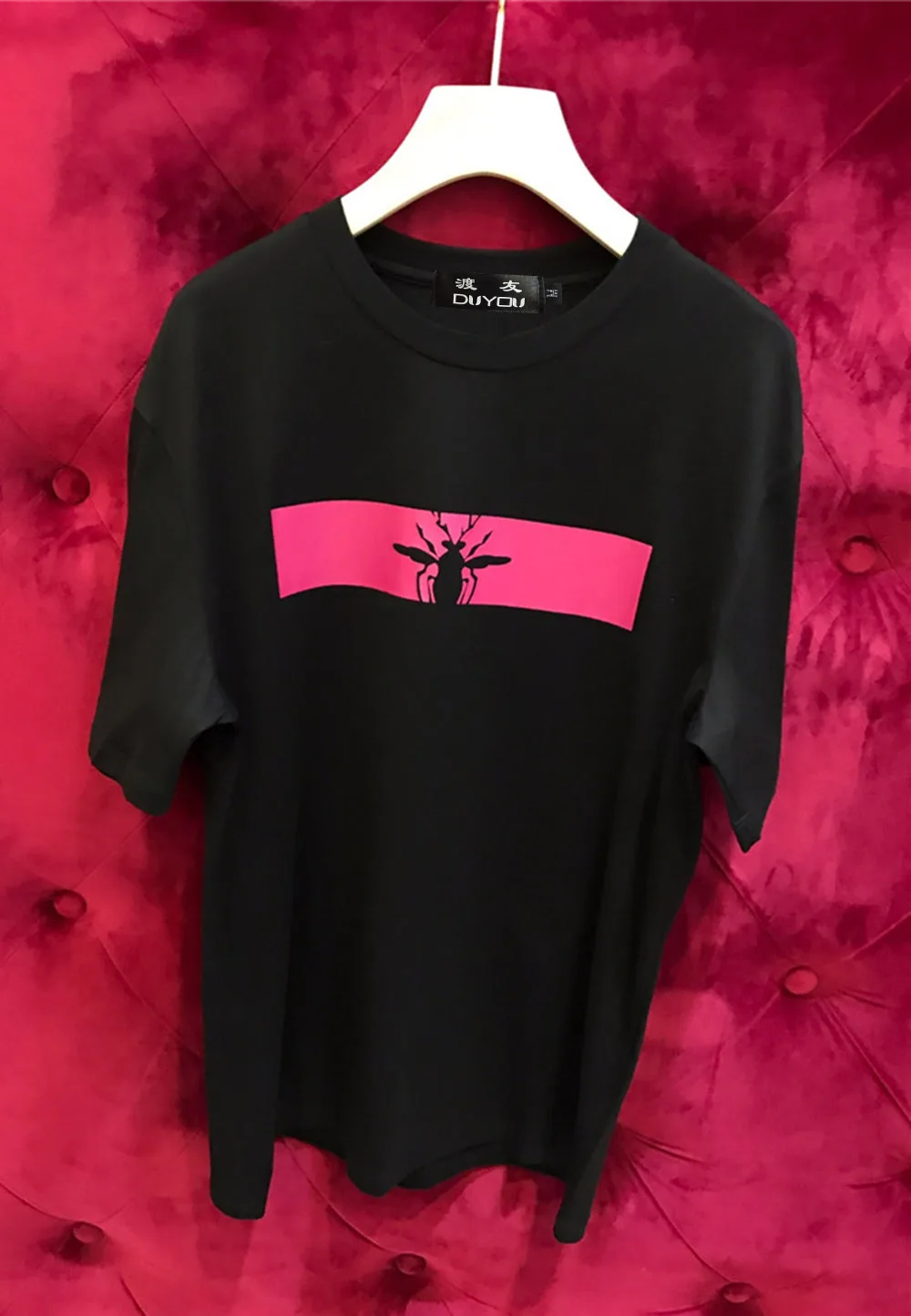 DUYOU 2019ss Роскошные Брендовые мужские дизайнерские футболки для женщин Высокое