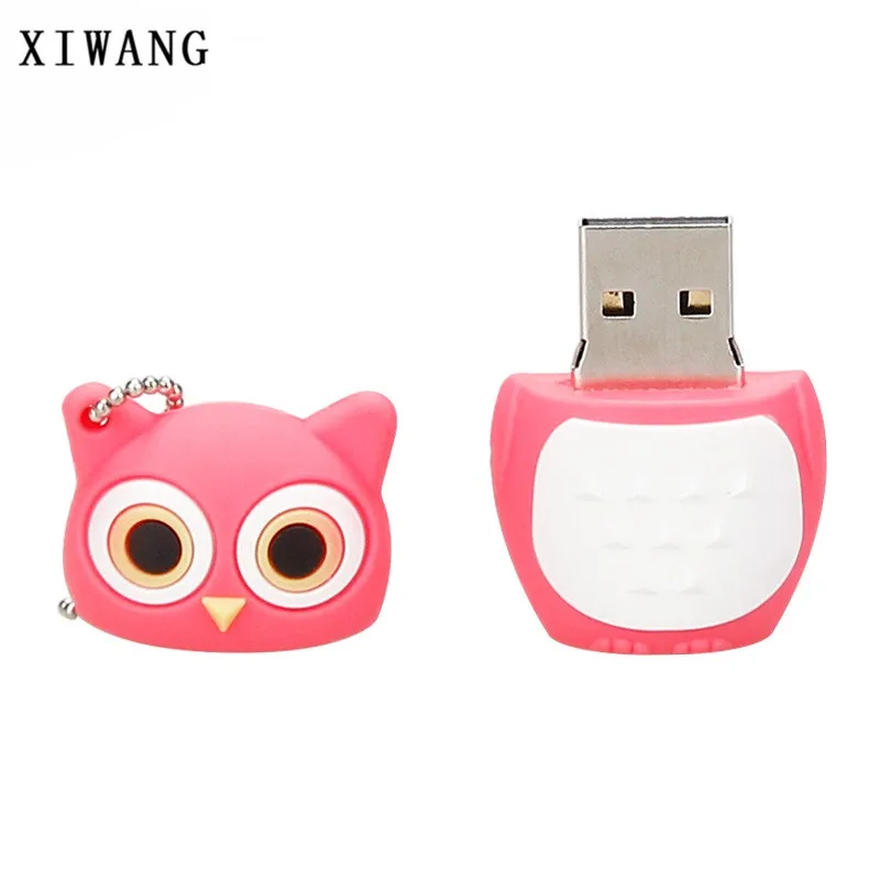 USB флеш-накопитель 64 ГБ, милое животное мультяшная сова, usb 2,0, 4 ГБ, 8 ГБ, 16 ГБ, 32 ГБ, 128 ГБ, флеш-накопитель, usb память, креативная флешка, подарок на праздник