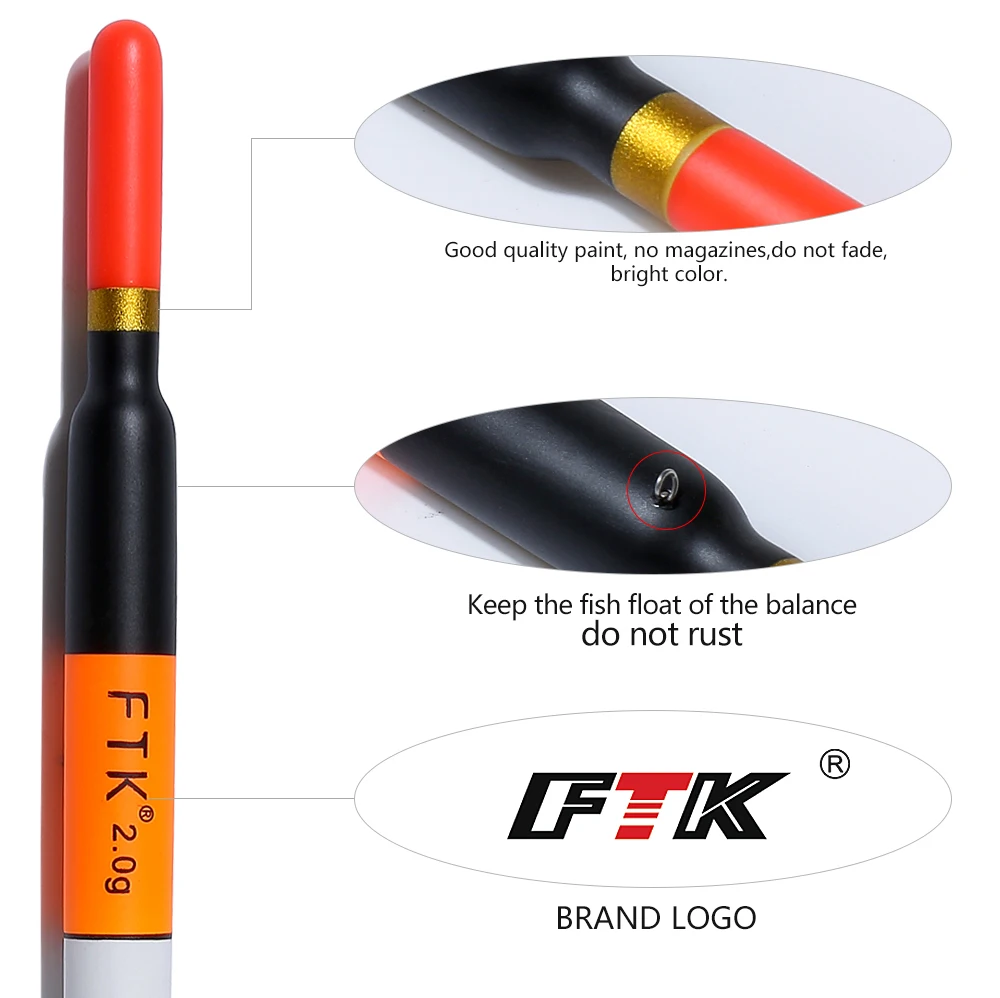FTK Barguzinsky Fir 10 шт./лот поплавок вес 1 г-3 г Длина 13-14 см поплавок для ловли карпа