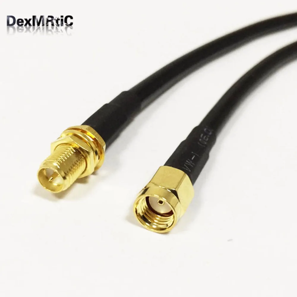 Совершенно новый обратный RP SMA штекер переключатель Женский переходник RG58 кабель
