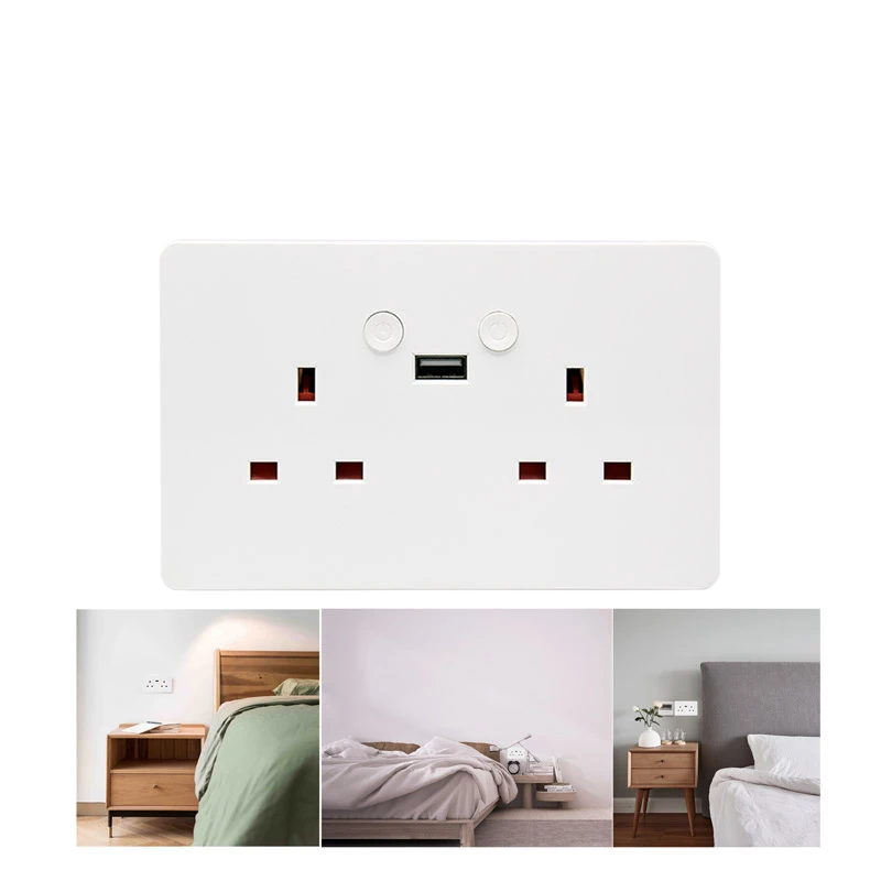 Голосовое управление розетка панель Wifi адаптер двойной USB вилка стандарта