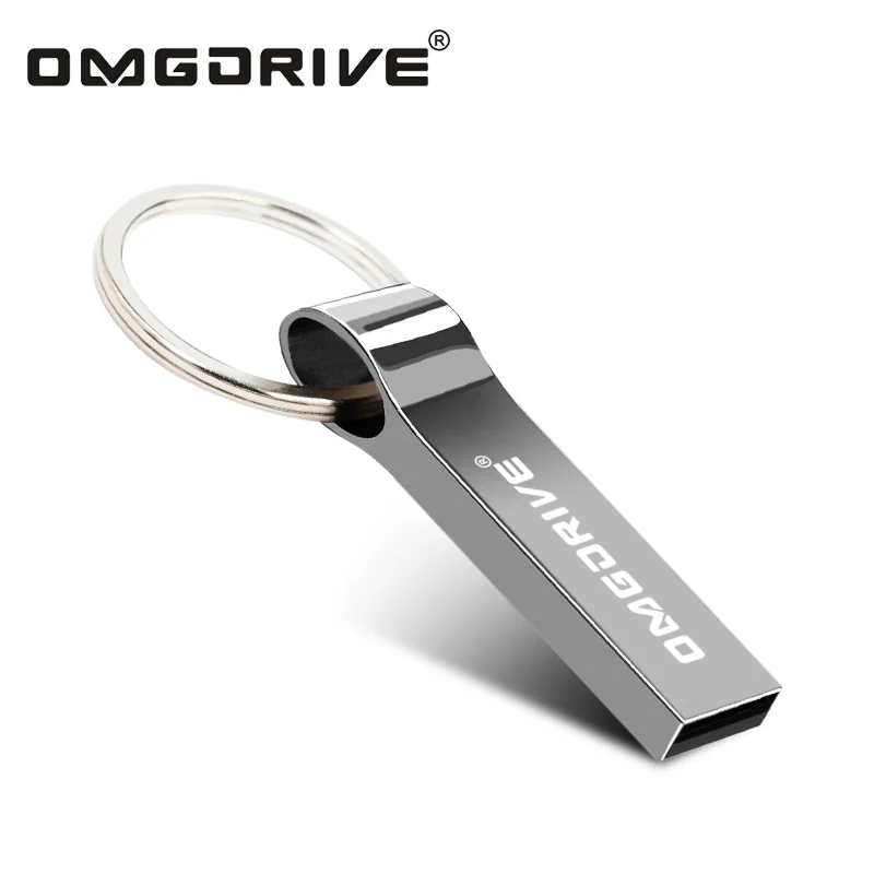 Кольцо для ключей Pen Drive 16 ГБ 8 4 металл нержавеющая сталь Flash 32 64 USB 2 0 флешки Memory Stick
