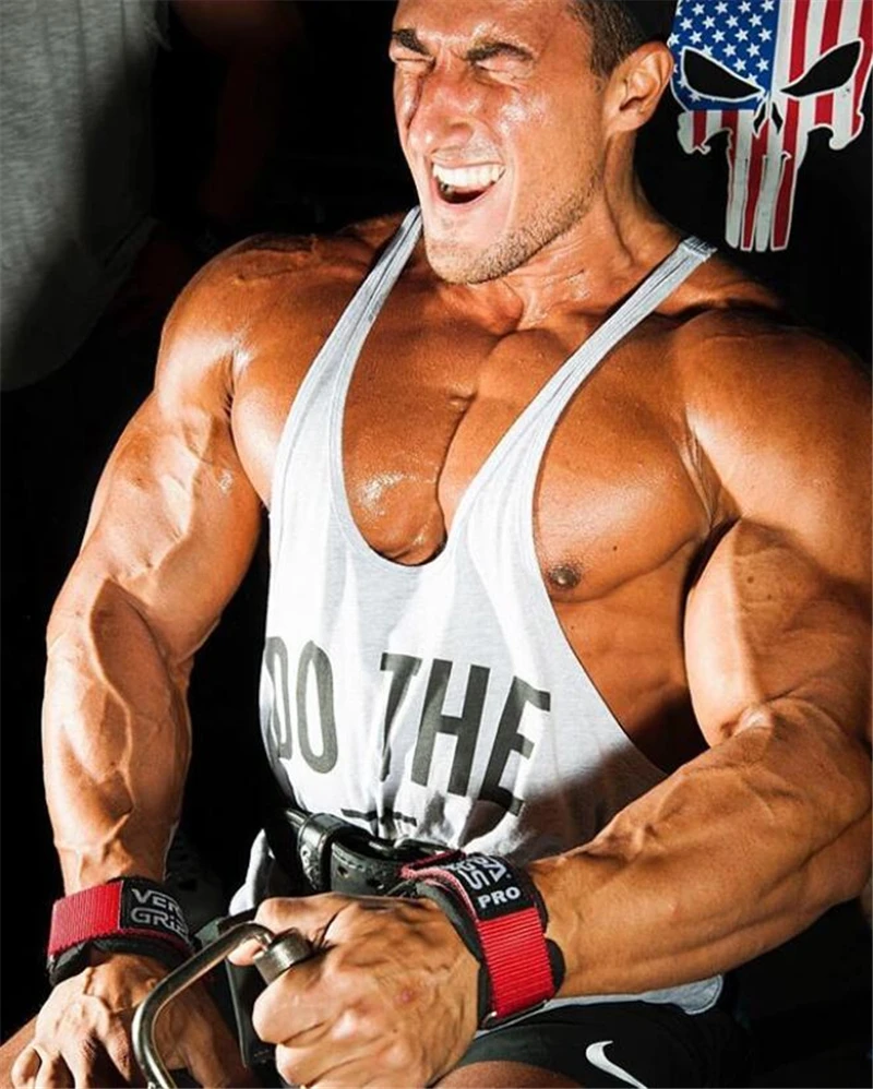 Muscleguys Stringers для мужчин s Tank топики без рукавов рубашки Y back бодибилдинг и фитнес