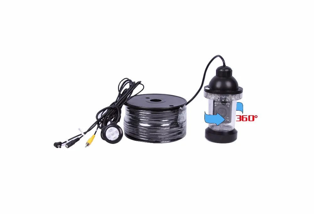 Дешево 360 градусов вращение подводная 20 м рыболовная Камера CR-006B-20