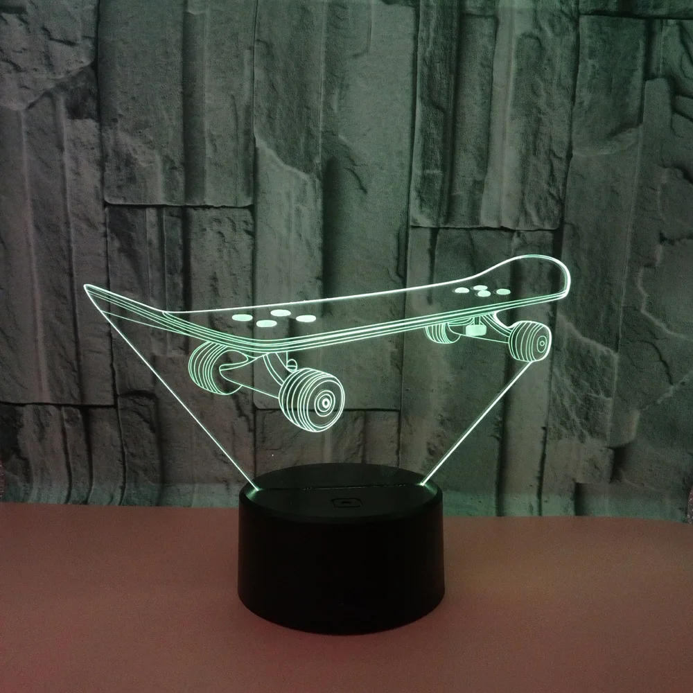 2019 Scooter 3D Nightlight 7 color Touch Remote Luzde LED Desk Lamp USB Gift for Boyfriend Decoracao casa Lampka | Лампы и освещение