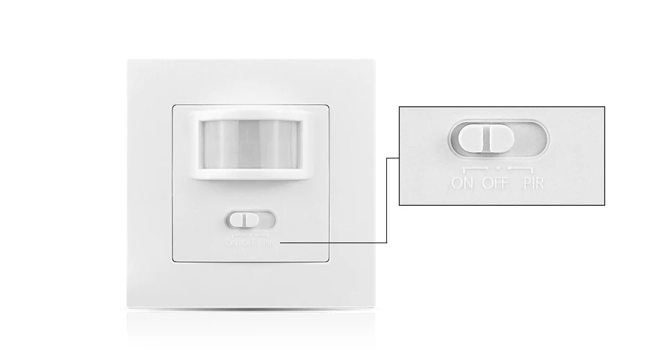 Пассивный инфракрасный датчик движения с переключателем включения/выключения |