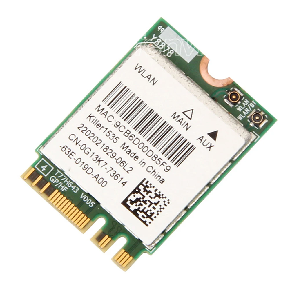 Fenvi для Bigfoot Killer wireless-AC 1535 Atheros QCNFA364A NGFF Двухдиапазонная Killer1535 802.11ac M.2 беспроводная карта+ Bluetooth 4,1