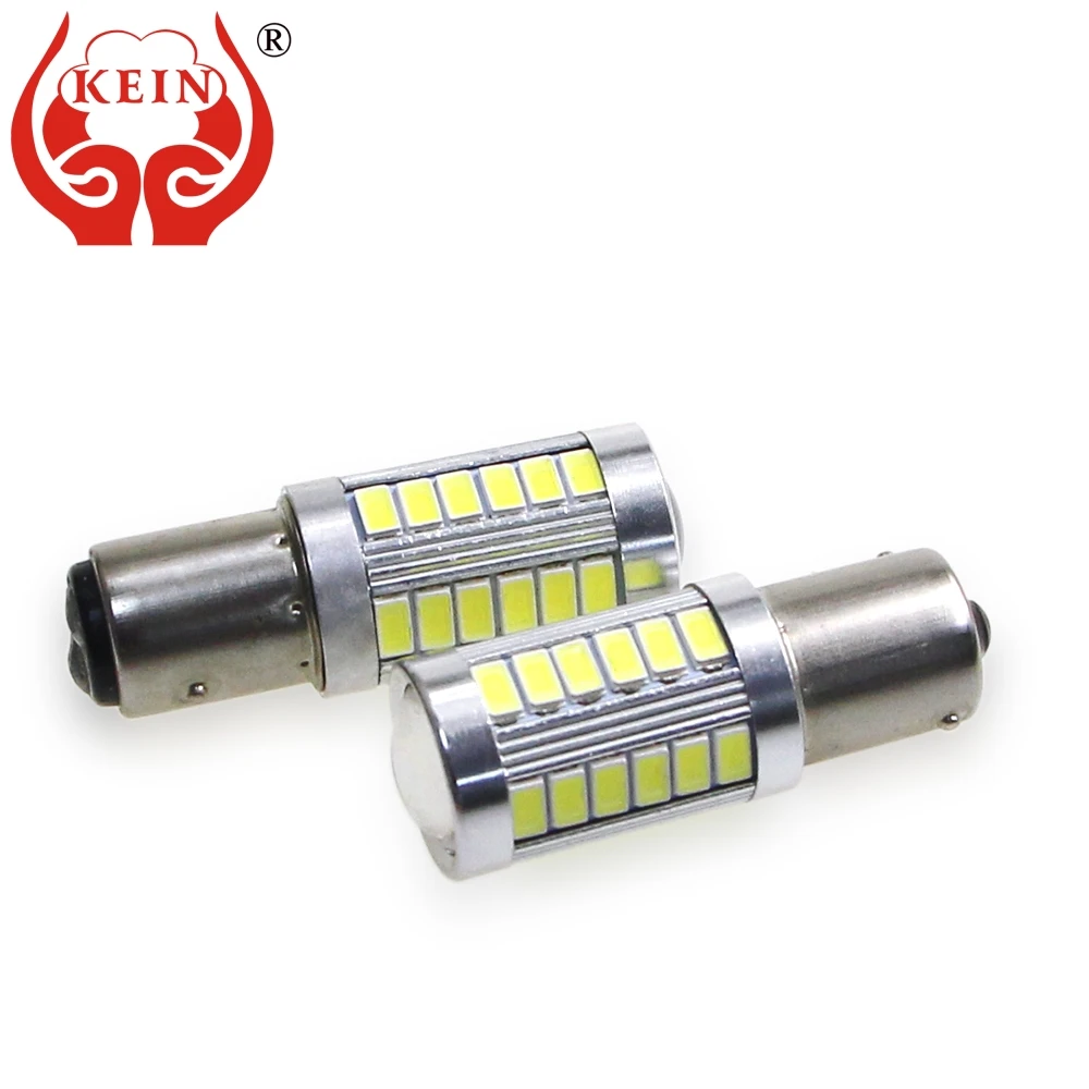 KEIN 2 шт. p21w 1156 ba15s led 1157 bay15d p21/5 Вт 33smd 5630 5730 Автомобильный задний тормоз DRL светильник