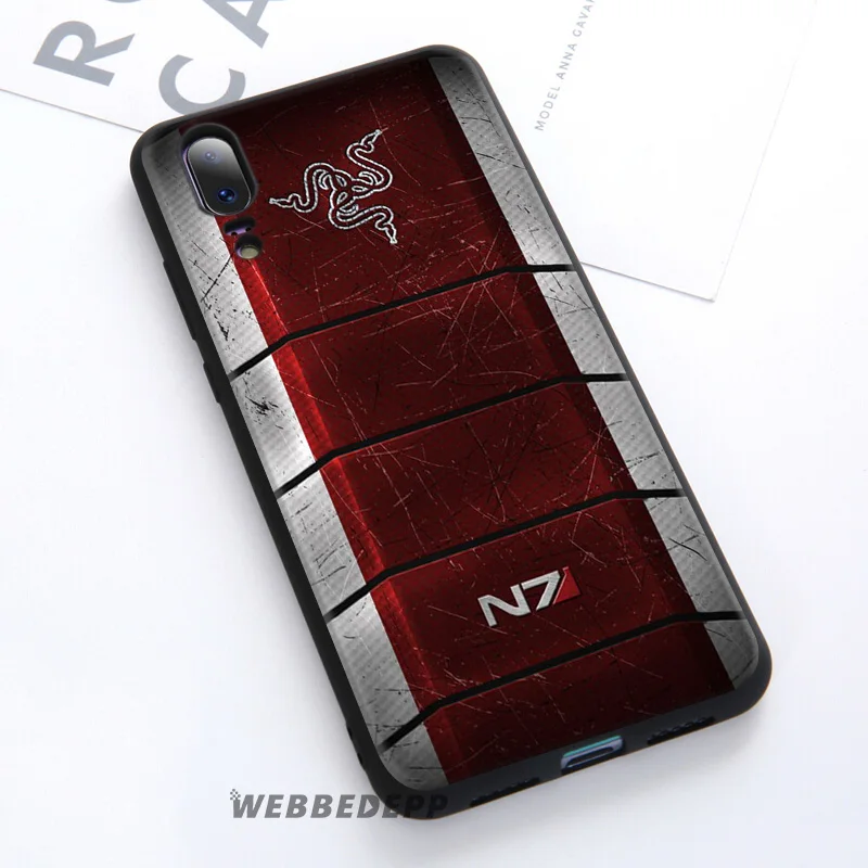 Мягкий чехол WEBBEDEPP Mass Effect N7 для Huawei P30 P20 Pro P10 P9 Lite 2017 P Smart 2019 & Nova 3 3i Y9 |