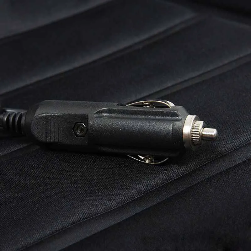 Зимняя подушка для сидения автомобиля 12 В с подогревом черная грелка зимняя