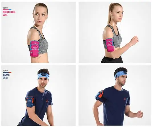 ROBESBON 5 дюймов спортивная сумка для бега держатель телефона Водонепроницаемая