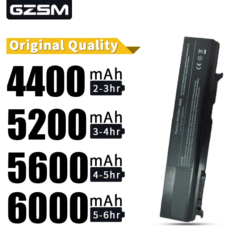 HSW ноутбук аккумулятор для Toshiba Satellite Pro U200 U205 Tecra A10 PA3356U 3BAS 3BRS PA3357U 1BRL Аккумулятор