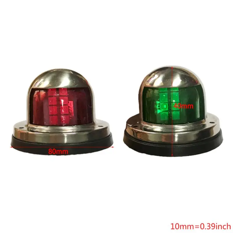 12V нержавеющая сталь Водонепроницаемый бант навигационный индикатор точечный