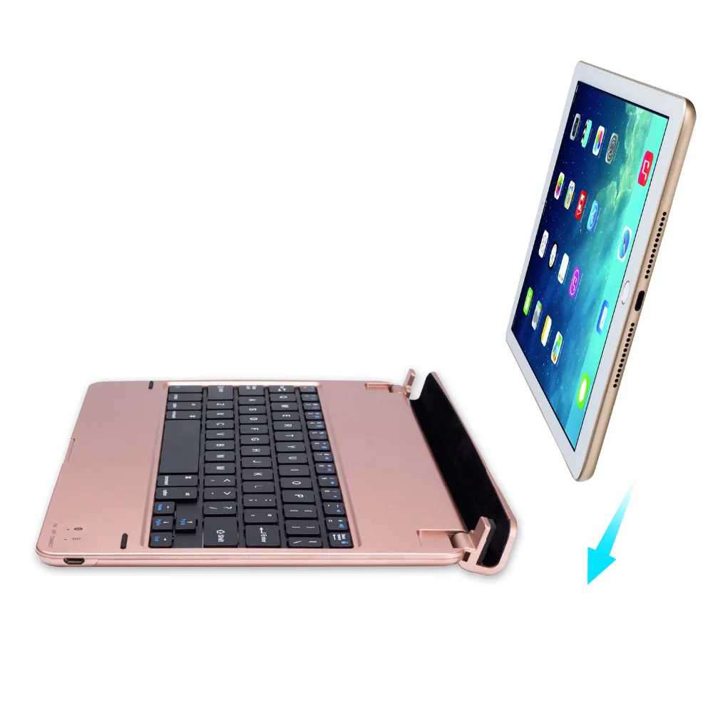 Тонкий чехол для Apple iPad 9 7 2018/2017/Air/Air2/Pro русская/Иврит/испанская Беспроводная