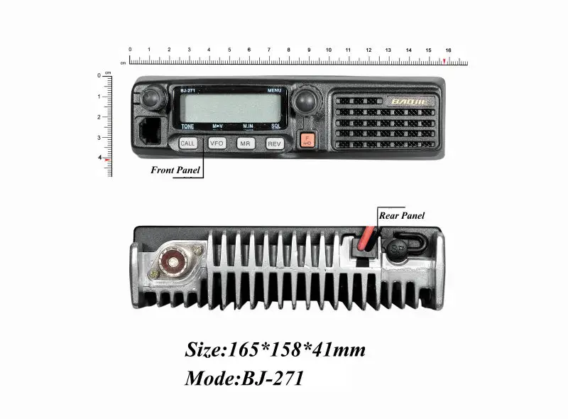 Baojie BJ-271 автомобиля один диапазон укв / UHF 136 - 174 мГц 400 520 Радио airband RX DTMF FM скремблер
