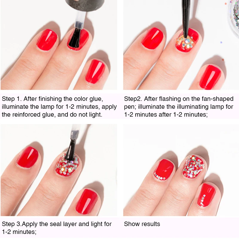 Блестящий Хамелеон для ногтей блестящий порошок маникюра переливающийся хлопья