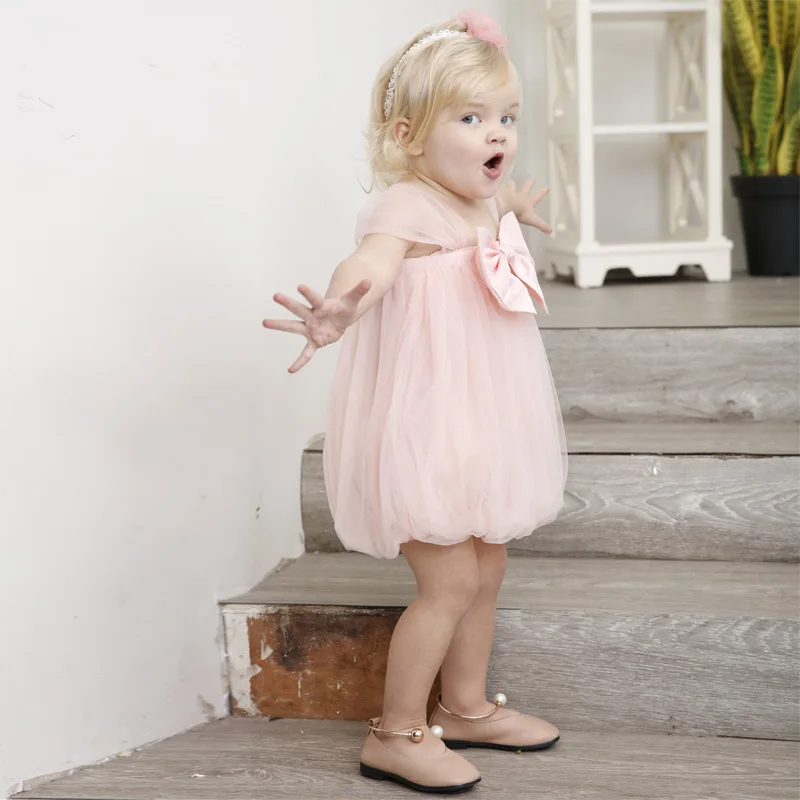 Детские розовые платья принцессы для девочек пышные праздничные Бальные без
