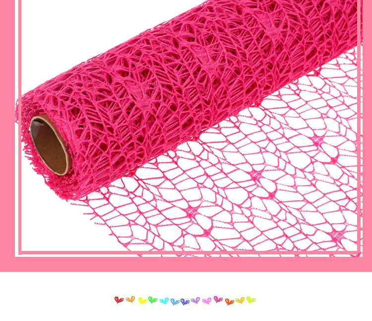 5yard* 50 см цветок рулон упаковочной бумаги DIY украшения оберточная бумага упаковка крепированная бумага s сетка ручной работы материалы жаккардовые цветы
