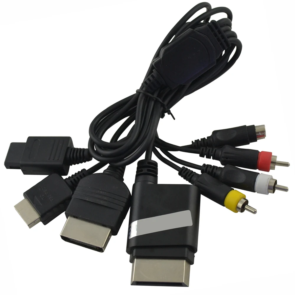 10 шт для N64/N-GC/PS1/PS2/PS3/xbox S аудио s-видео AV кабель ТВ композитный S-AV шнур | Электроника