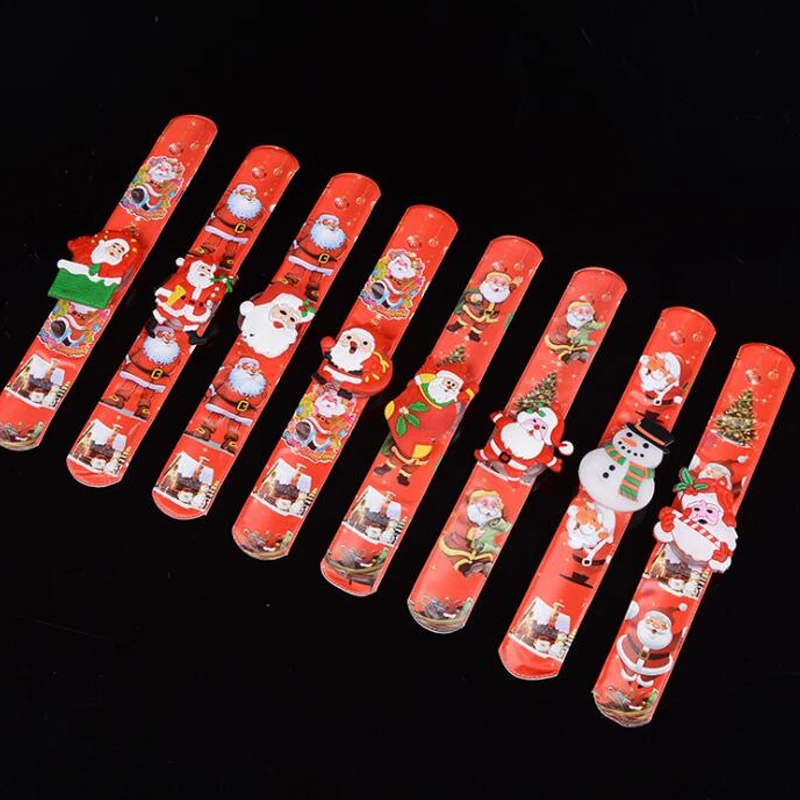 Милый мультфильм Санта Клаус Рождественский подарок браслет Дети Мальчики