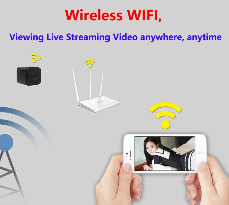 Невидимая ночная версия Wifi IP мини камера беспроводная 1080P для записи видео Поддержка дистанционное управление портативный рекордер